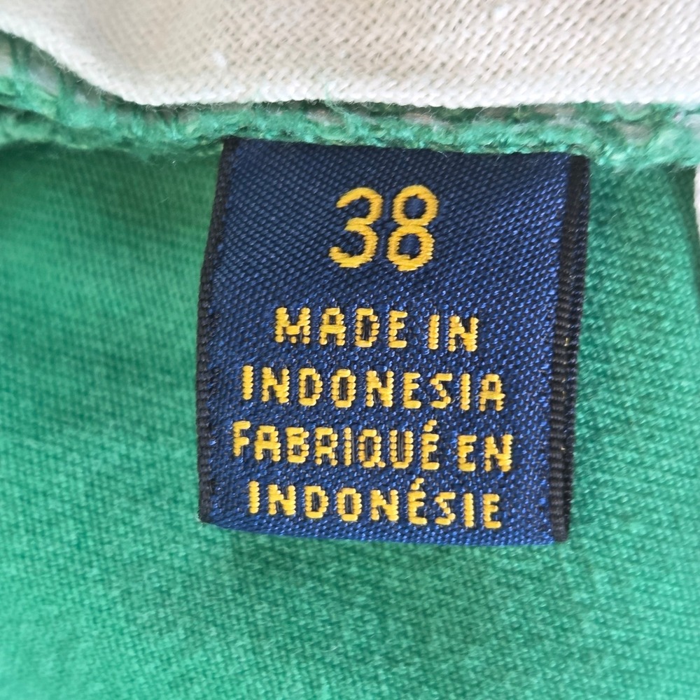 Polo Ralph Lauren Mens Green Stretch Chino Shorts Size 38‎ Classic Fit Cotton - Picture 4 of 10